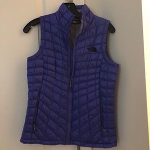 The North Face down vest size XS purple